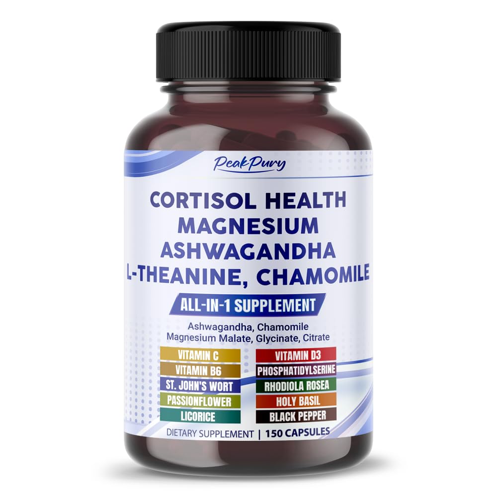 CORTISOL Salute Ashwagandha Magnesio Camomilla L-teanina - Made in Italy