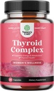 Supporto tiroideo avanzato per le donne con Ashwagandha - Supplemento tiroide adaptogenico con L Tirosina Rhodiola e Astragalus Root - Non-OGM Balancing Herbal Thyroid Energy Integratore per la salute delle donne