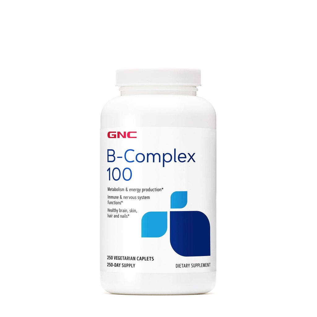 GNC Vitamina B Complex 100 Integratore, Supporta Energia, Metabolismo e Funzione Immune, 250 Serve