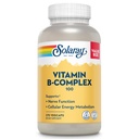 SOLARAY Vitamina B Complex 100mg - Energia cellulare, Nerve e supporto per la salute del cuore - Fornisce tutte le 8 B Vitamine complesse - Vitamina B12, B1, B2, B3, B6, Niacin, Acido Folico e Biotina - Vegan, 275 Serve