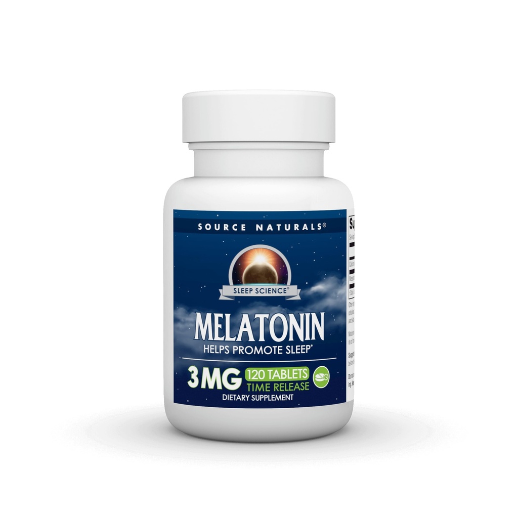 Fonte Naturals Tempo rilasciato Melatonin* - 3 mg, 120 compresse