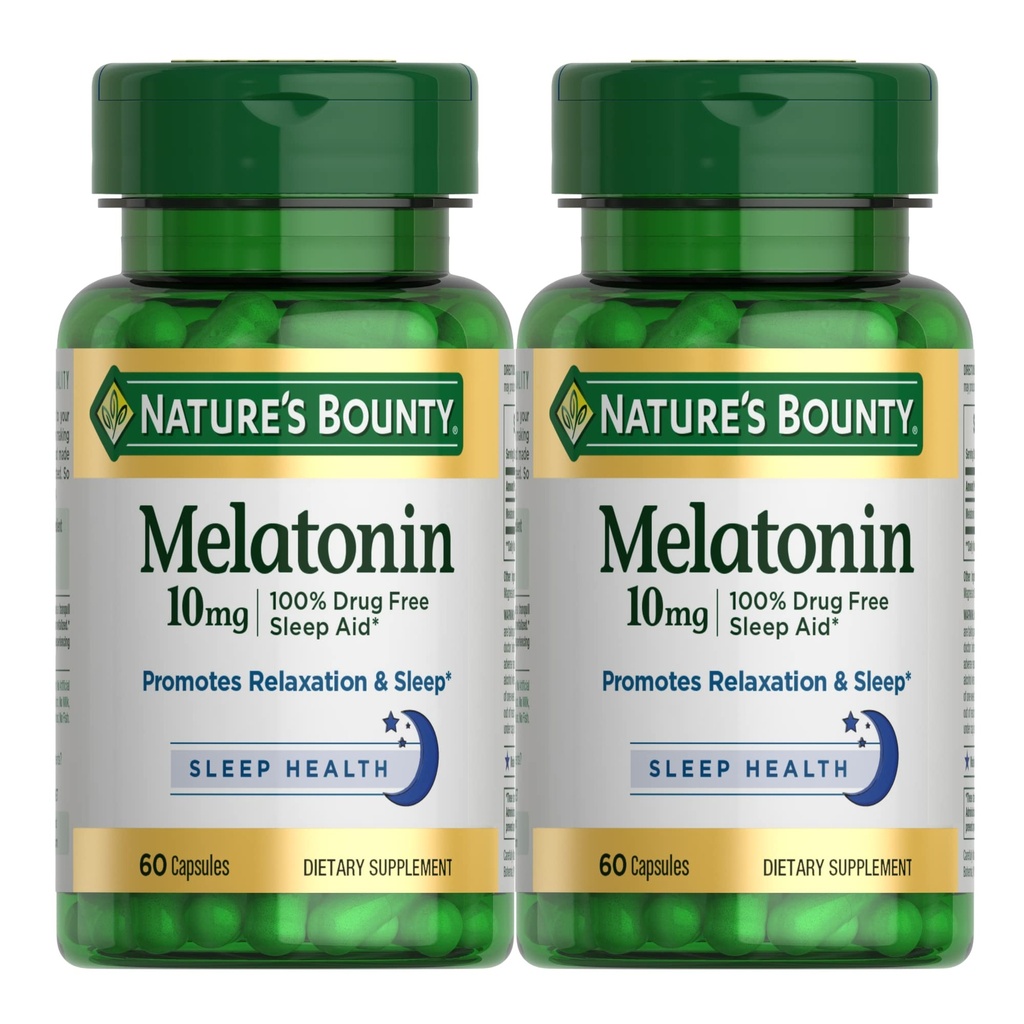 Melatonina della natura Bounty, 60 Conte (Pacchetto di 2)