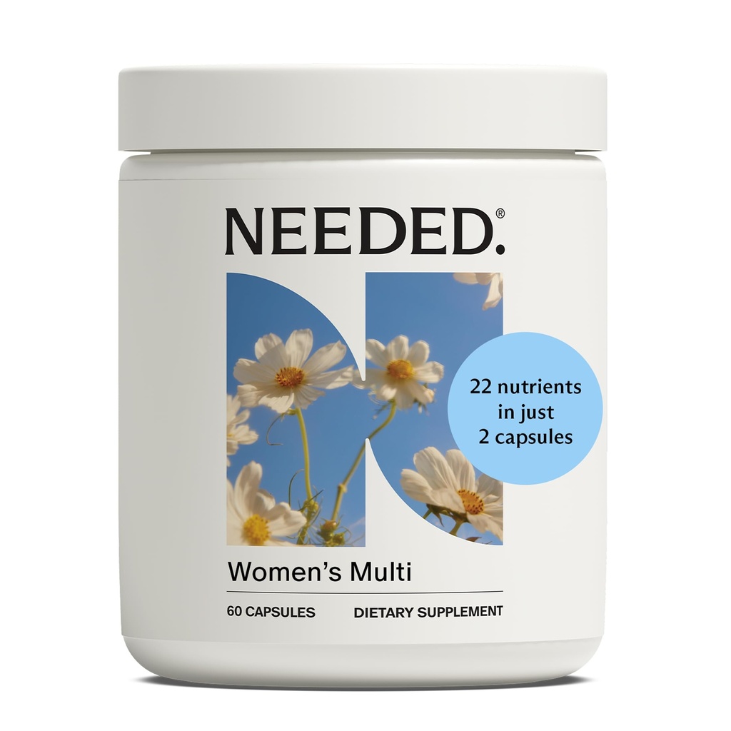 Ne ho bisogno. Multivitaminico per le donne con 23 Vitamine, Minerali e Antiossidanti - Donne Giornaliere Multivitamina - Vitamina B12, B6, D3, Cholina, Calcio, Biotina, Magnesio, Folato e Altro (90 Conte)