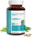 Biovitalia Plant Based Neem 1000mg Capsule per Uomo e Donne | Integratore alimentare | Supporto Sanitario & Promuovi la disintossicazione - 60 capsule vegane