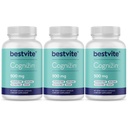 BESTVITE Cognizin Citicoline 500mg (180 capsule vegetariane) (60x3) - Studi clinici Premium Choline Nootropic - No Stearates - Vegan - Gluten Free - Brain Supplements for Memory and Focus