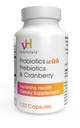 vH Essentials Probiotici per le donne con prebiotici, mirtillo & vitamina C - 120 capsule (alimentazione di 60 giorni) -Probiotici Support Gut Balance, Salute e salute del tratto urinario per le donne
