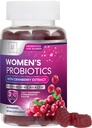Probiotici per le donne Gummies con mirtillo - 6 Strains Premium per PH Balance - Probiotici per la salute digestiva, Vaginal & Immune Support, Probiotico Femminile Salute Gummy - 60 Gummies