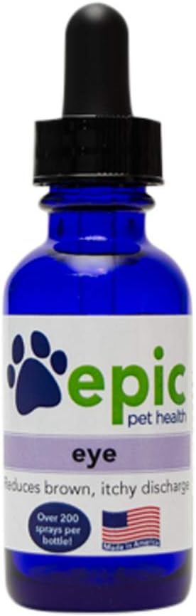 Occhio – Tutto il liquido naturale supplemento per migliorare la salute degli occhi – riduce la scarica marrone – per i migliori risultati nebbia sopra la testa e mettere in cibo e acqua – Made in USA (Dropper, 1 oncia)