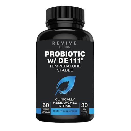 Probiotico avanzato con DE111 Strain (Bacillus subtilis). Spore Forming Probiotico. No Refrigeration Needed. 11.5 Billion Atto. Probiotici per donne e uomini. 60 capsule vegetali.