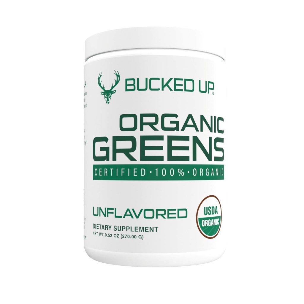 Greens Superfood Powder Unflavored | 8 Greens misti più essenziali | Certificati 100% Organic | Chlorella, Spinach, Kale, Spirulina, Alfalfa, Broccoli, Grasso di grano, & Barley Grass | 30 SERV | 9.52 OZ