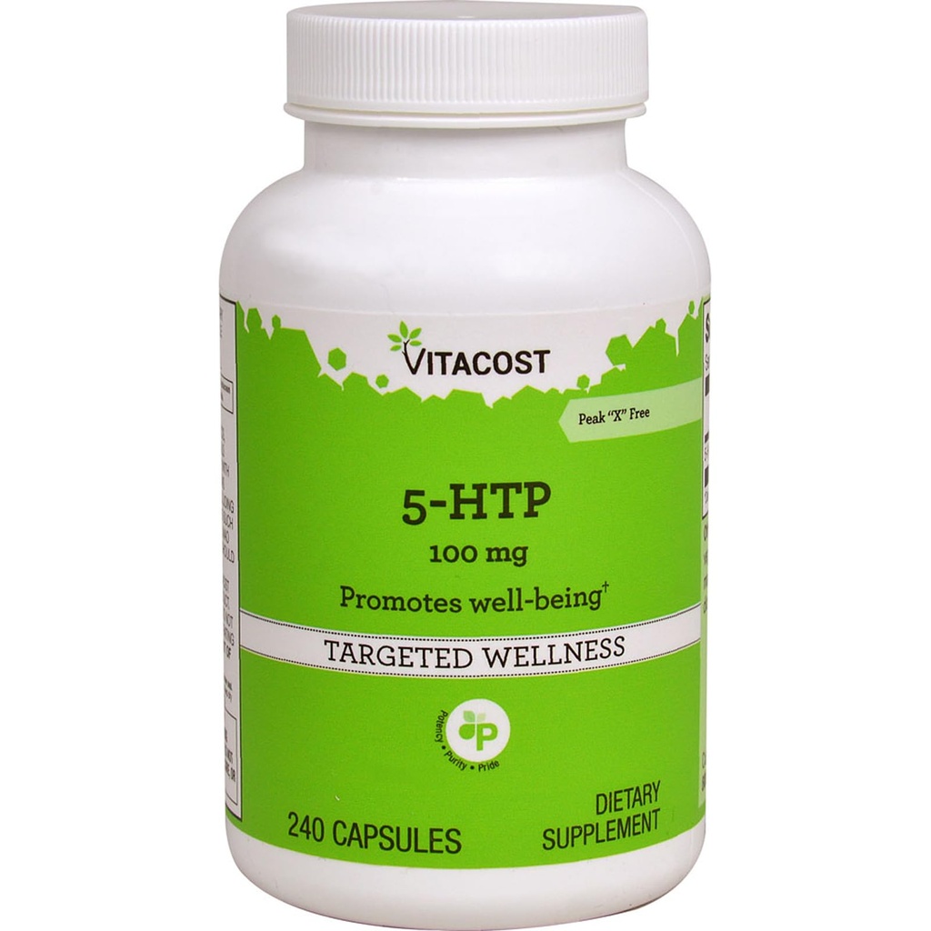 Vitacost 5-HTP - 100 mg - 240 capsule