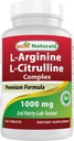 I migliori naturali Arginina Citrulina Complesso 1000 Mg 120 compresse