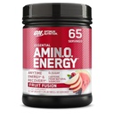 Optimum Nutrition Amino Energy - Pre allenamento con tè verde, BCAA, aminoacidi, Keto Friendly, Estratto di caffè verde, Polvere di energia - Fusione di frutta, 65 Serve (Packaging May Vary)