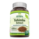 Herbal Secrets Yohimbe Extract 450 mg Supplemento | Capsule vegetali | Non OGM | Gluten Free | Made in USA (1 Confezione, 250 Conte)