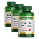 Bounty Odorless Fish Oil, 1200mg Omega-3 per Serving Compreso EPA & DHA, Supporta la salute del cuore, Purificato per eliminare mercurio, Softgels coated,Gluten Free,No Shellfish, 90 Count, (Pack of 3)