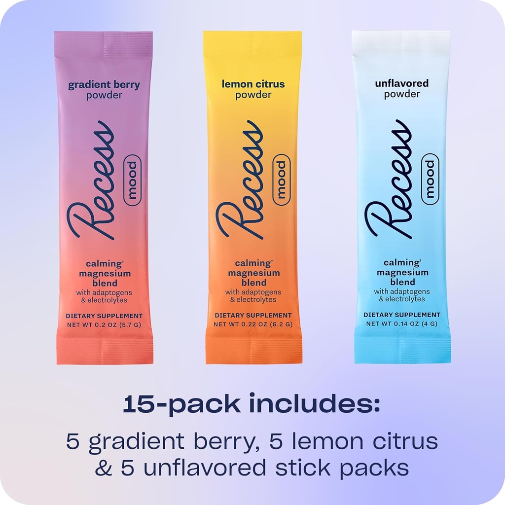 Recess Mood Drink Mix Polvere | Sampler Pack | Scatola 15ct