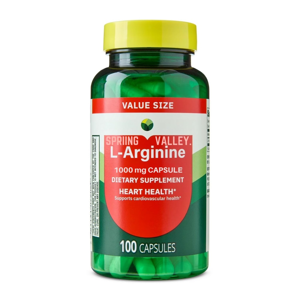 L-Arginina 1000 Mg 100 capsule L Arginina, Larginina, L Arginina - 1000 Mg 100 capsule (Pack of 1)
