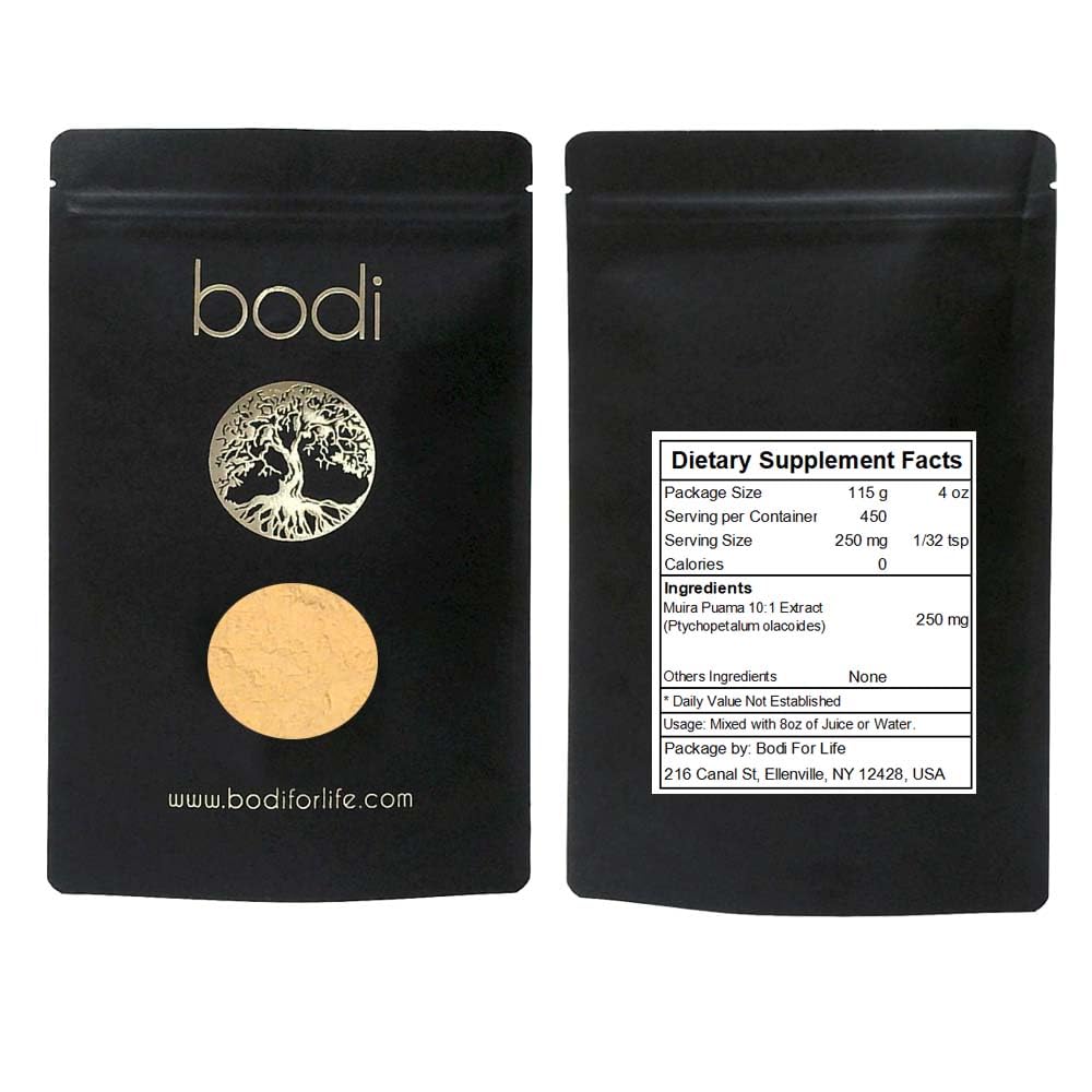 bodi: Muira Puama Polvere | 4oz a 5lb | 100% pura mano naturale artigianale (4 oz)