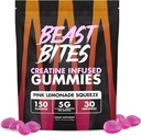 BEAST BITES - Creatine Infuse Gummies - 5g Creatina Monoidrato Per Serve - NSF Certificato per Sport - 30 Serve