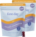 PRIMO GIORNO Magnesio per bambini Gummies – Calmo bambini Magnesio Citrato Gummies per sostenere sonno e relax – Supplemento per il pernottamento con Suntheanine® L-theanine, NO Melatonin - Fragola - 30 giorni di alimentazione