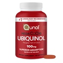 Qunol Ubiquinol CoQ10 100mg Softgels, Qunol Mega Ubiquinol 100mg - Assorbimento Superiore - Forma attiva di Coenzyme Q10 per la salute del cuore - 2 mesi di alimentazione - 60 conte