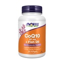 NOW Integratori alimentari, CoQ10 60 mg con Omega 3 Fish Oil, Salute cardiovascolare*, 120 Softgels