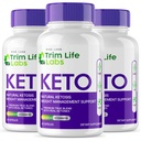 rize labs - - Trim Life Labs Keto Capsules - Pillole di perdita di peso - Supporto Formula di massima resistenza, Keto+ACV Supplement (180 capsule)