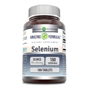 Amazing Formulas Selenium 50 Mcg per Serving | 180 Tablets Supplemento | Non-GMO | Made in USA