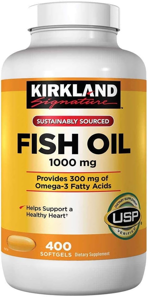 Omega-3 Olio di pesce concentrato 1.000 Mg., 400 Softgels