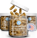 Avenir Nutrition Liver Shield & Cleanse | Herbal Liver Cleanse Detox & Repair Supplemento | Milk Thistle & Artichoke Extract Supplements | Fatty Liver & Health Support | 180 Capsule per uomini e donne
