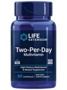 Estensione della vita Multivitamina di due giorni - per cuore, cervello, vaso di sangue e salute cellulare – Vitamine e minerali essenziali per il benessere - Due al giorno - senza glutine – non OGM – 60 capsule