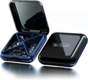 Piccola scatola di pedaggio,Pill Case,Pill Organizer,Travel impermeabile portatile portatile contenitore di medicina della scatola di pedana, contenitore di pedaggio giornaliero per borse Compact Travel Medicine Holder per le vitamine Medication Nero