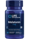 Melatonina Estensione della vita, 3 mg, Supporto ottimale del sonno, Ritmi circadiani sani, Difesa cellulare, Senza glutine, Non OGM, Vegetariano, 60 capsule