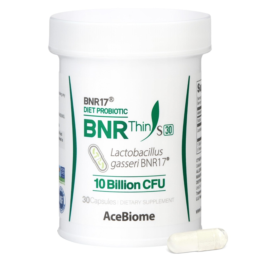 BNRThin S30, Lactobacillus Gasseri BNR17, 10 miliardi di CFU Garantiti, 30Capsules