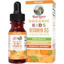 MaryRuth Organics USDA Organic Vitamin D3 Liquid Drops for Kids | 640 IU Vitamin D3 Per Serving | Kids Immune Support & Bone Health Supplement | Formulato per età 4-13 | 0.5oz | 30 Serve