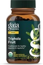 Gaia Herbs Triphala Fruit - Supporta la salute digestiva - Deterge delicatamente il vostro sistema* - con Amla Fruit, Belleric Myrobalan e Chebulic Myrobalan - 60 capsule vegane (30-Day Supply)