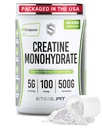 Polvere monoidrata della creatina di SteelFit, non aromatizzata - polvere di creatina micronizzata tedesca per gli uomini e le donne - integratori alimentari di allenamento Gym per guadagno del muscolo, salute del cervello e costruzione di resistenza