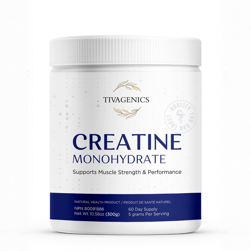 Creatine Monohydrate Powder 300g (60 Servings), Micronized 5g Pure Creatine, Unflavored - Strength Training, Muscle Growth & Recovery - Vegan, for Men & Women