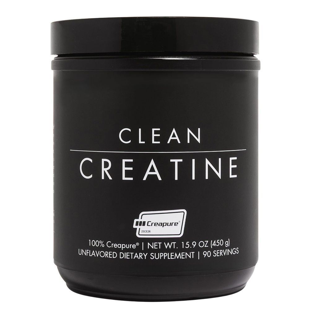 CLEAN Creatine - 100% Creapure® Monoidrato Polvere per la salute del muscolo, le prestazioni e il supporto cognitivo | 3rd Party Certificato da NSF | 90 Servings | Vegan, Keto e senza glutine