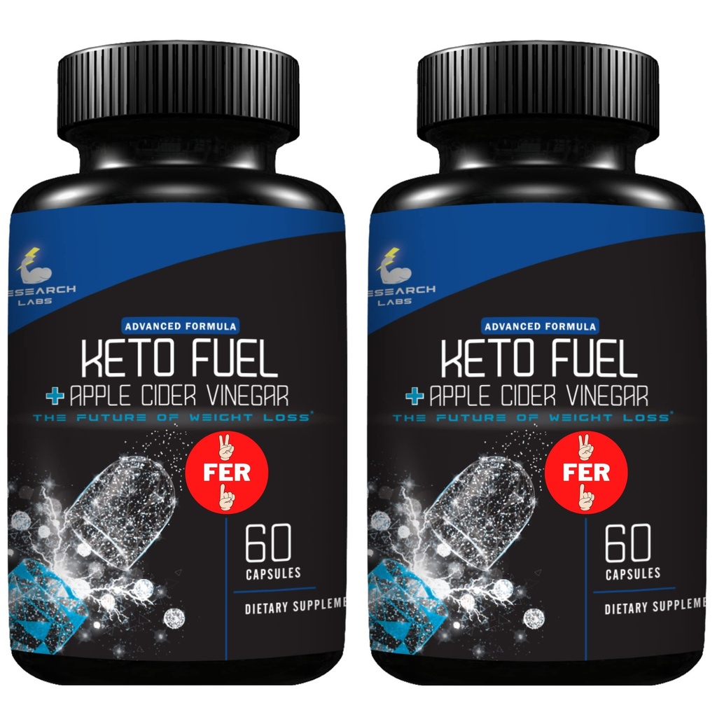 Ricerca Labs 2 fer 1 Ad Keto Diet Pills Detox Cleanse & Support w/Apple Cider Vinegar 120 Contare Chetoni Proprietari, Pillole Di Dieta Di Perdita Di Peso Suppressore
