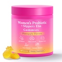 BURMINY Suo Juicy Feminine Probiotics Gummies, Premium Feminine Balance Probiotici con Slippery Elm per il pH Balance femminile e la freschezza – Support Daily Wellness & Comfort 60 Ananas Gummies