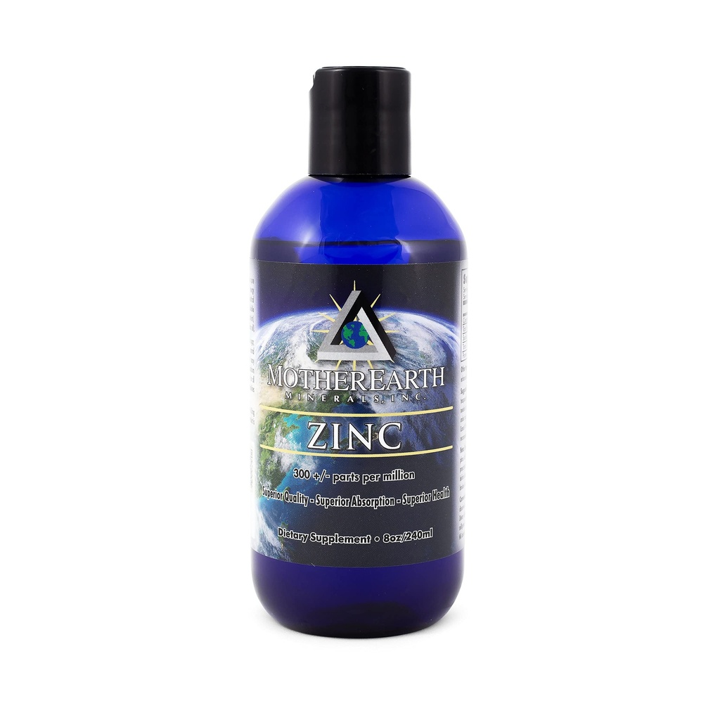 Minerali di Madre Terra - Zinco - Antiossidante, Aids Assimilazione di Vitamine, Crescita e Sviluppo Normale, Manutenzione di Tessuti Corpo - 8 Oncia 96 Serve