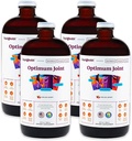 LIQUIDHEALTH Optimum Joint Support Liquid Multivitamin with Glucosamine, Chondroitin, MSM, Acido Ialuronico - Aumenta la mobilità, Comfort congiunto, per Runners & Athletes - Made in USA, Vegan (4 Pack)