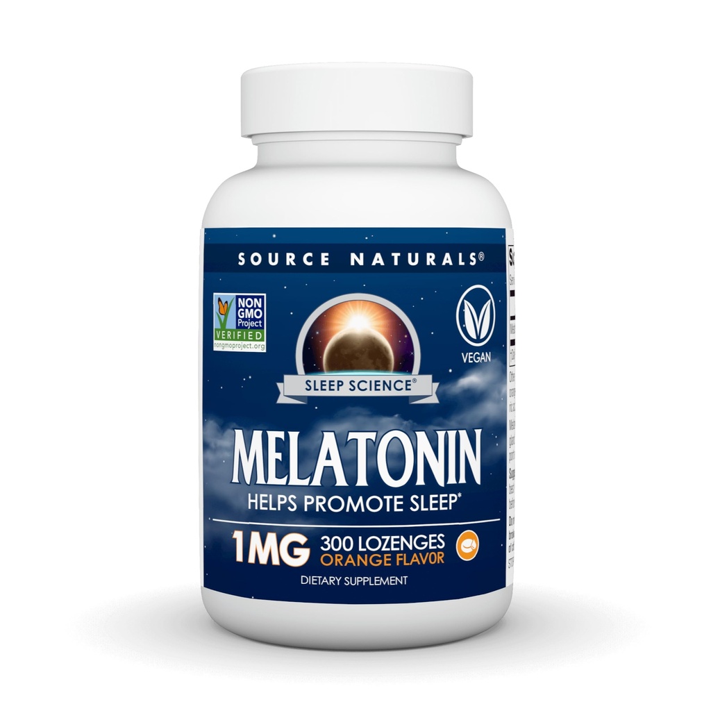 Fonte Naturals Sleep Science Melatonin, aiuta a promuovere il sonno* - 1 mg - 300 bevande aromatizzate arancio