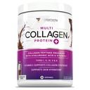 Peptidi multi collagene polvere per le donne - Polvere di collagene di cioccolato idrolizzato per le donne con tipi I II III V & X Vitamina C & Acido ialuronico per la pelle e le unghie dei capelli (Chocolate) - 30 Serve
