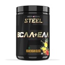 Integratori d'acciaio | Polvere BCAA ad alte prestazioni | Promuove la crescita muscolare magra e l'endurance di allenamento | 2:1:1 Rapporto per recuperare il muscolo più veloce 30 Servings.