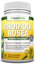 Rhodiola Rosea - 500mg - 180 Vegan Capsule - 3% Rosavin 1% Salidroside Extract - Non-GMO - con pepe nero per assorbimento potenziato - 6 mesi di alimentazione - Supplemento per energia & Stamina