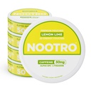 Nootro Caffeine Nootropic Pouches (Lemon Lime) - Energy Pouches con 50mg Caffeina, 50mg Alpha GPC, 50mg L-teanina con No Sugar e no Calories - 20 Pouches Per Can - 5 Pack