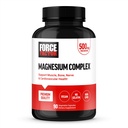 Fattore di Forza Magnesio complesso supplemento per sostenere muscoli, ossa, nervi, e la salute cardiovascolare, glicinato di magnesio, citrato di magnesio e ossido di magnesio, Vegan, non OGM, 90 capsule