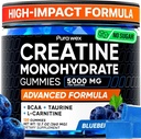 Creatine Monohydrate Gummies Complex 8500MG - Energy Chews, Men & Women